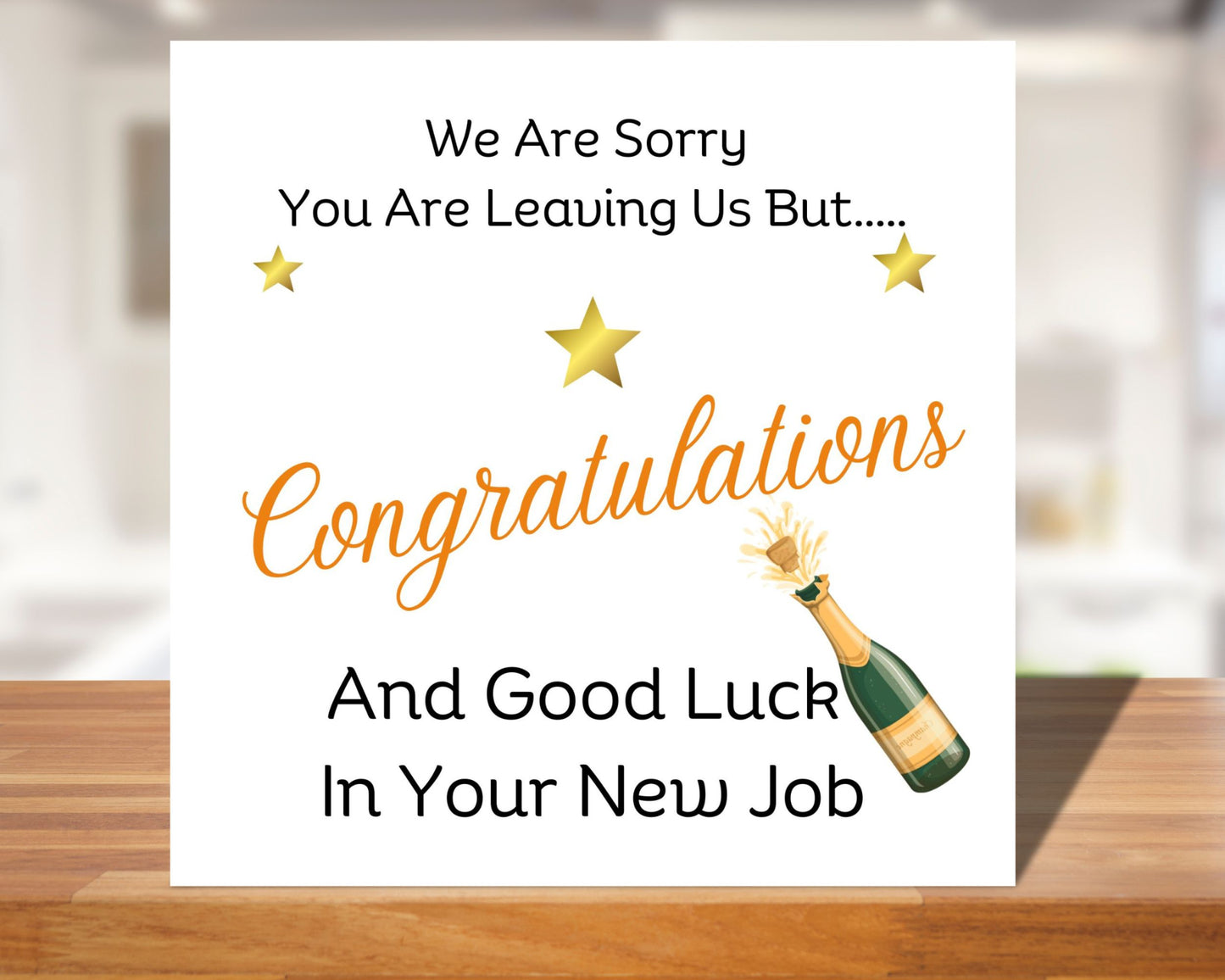 Personalised Good Luck In Your New Job Card New Job Greeting Card Good luck In Your New Job Greeting Card Leaving Card Greeting