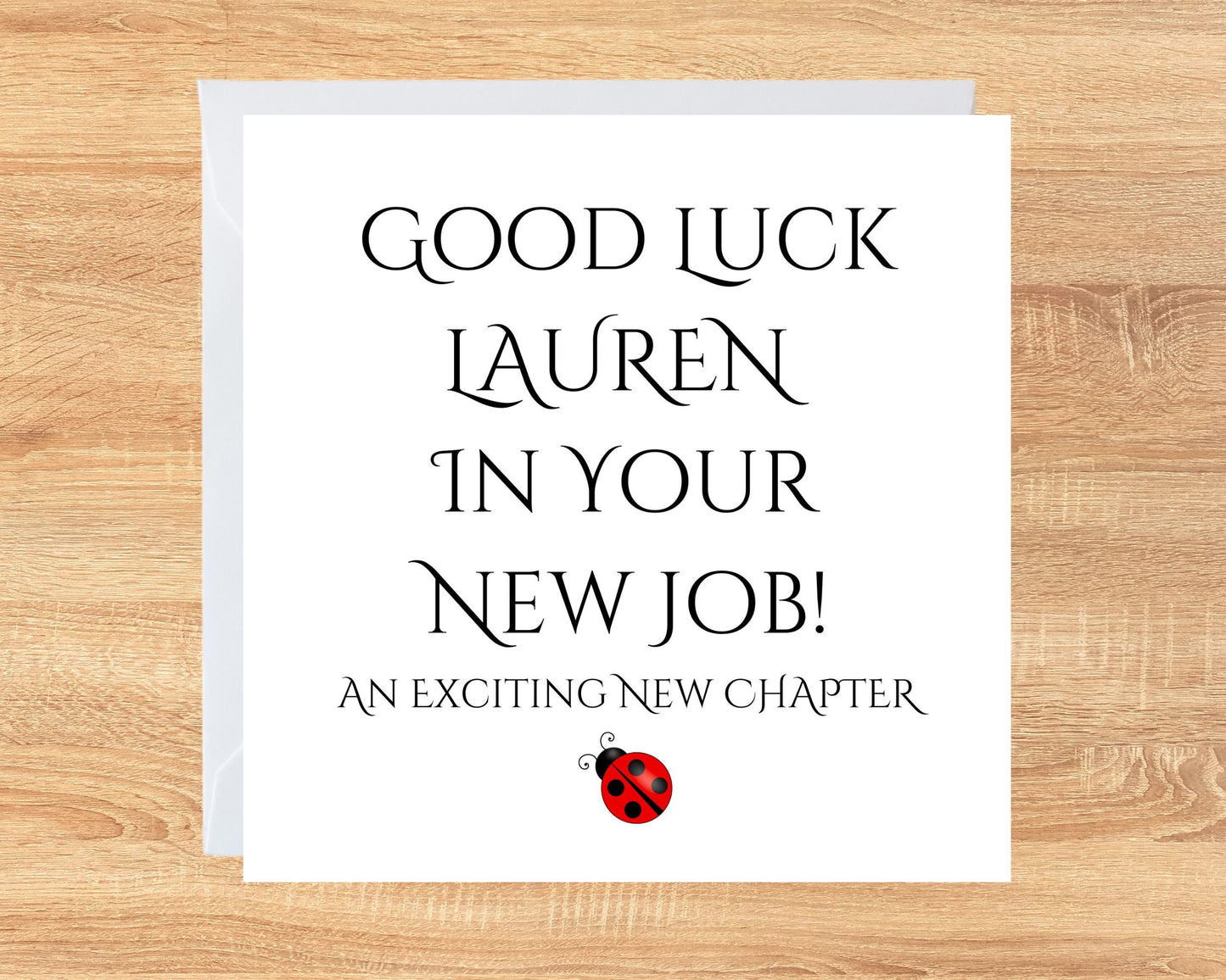 Personalised Good Luck In Your New Job Card New Job Greeting Card Good luck In Your New Job Greeting Card