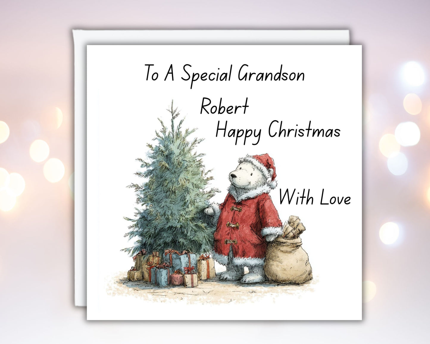 Personalised Daughter Christmas Card Son Christmas Grandson Christmas Neice Nephew