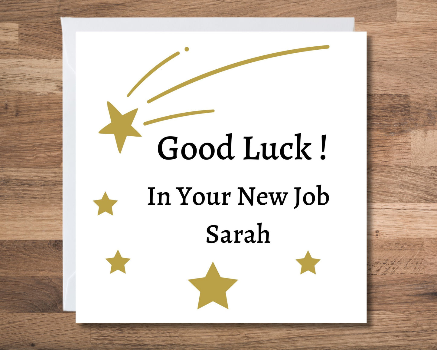 Personalised Good Luck In Your New Job Card New Job Greeting Card Good luck In Your New Job Greeting Card