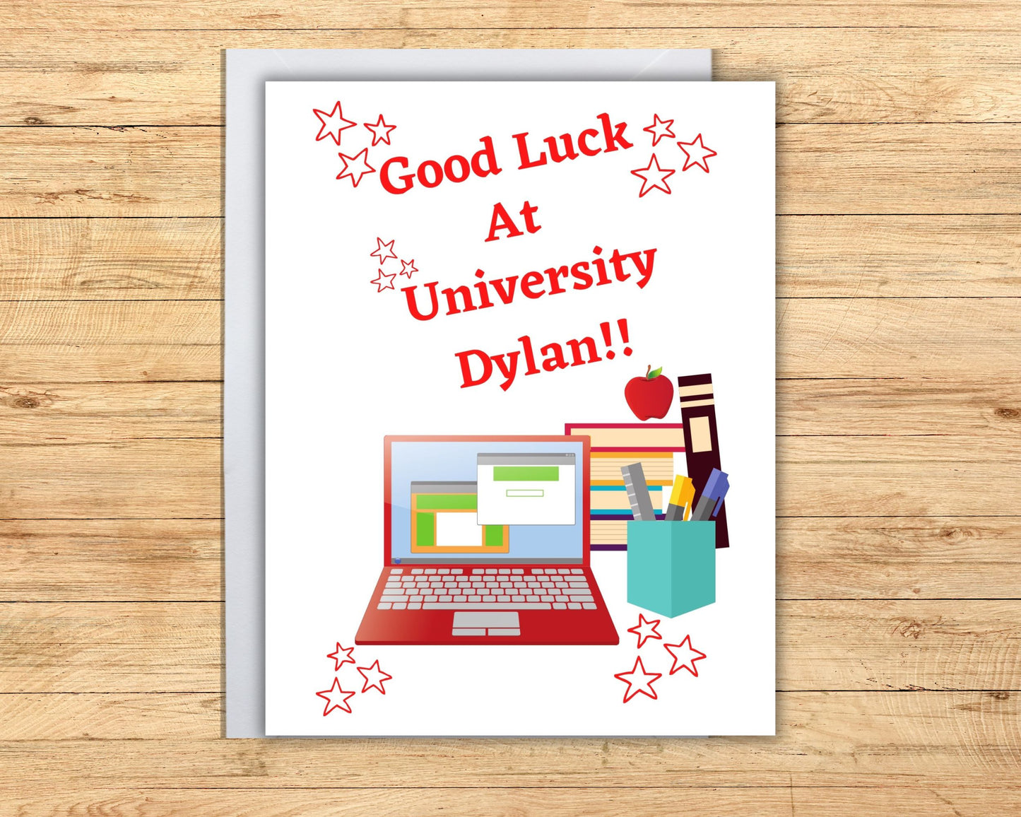 Personalised Good Luck At University Card 'Good Luck At University' - Off To University Card