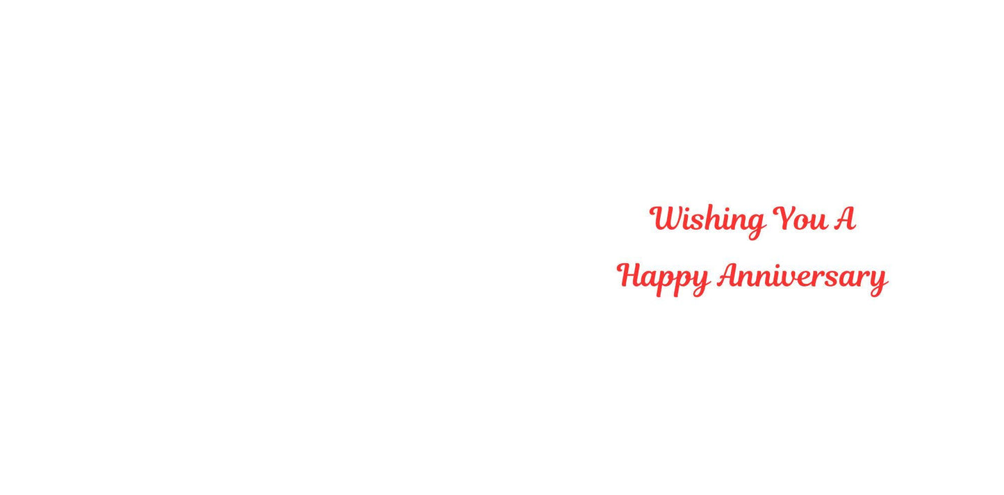 Personalised Ruby Wedding Anniversary Card Customised With Name And Title ' On Your Ruby Wedding Anniversary' Ruby Anniversary Card