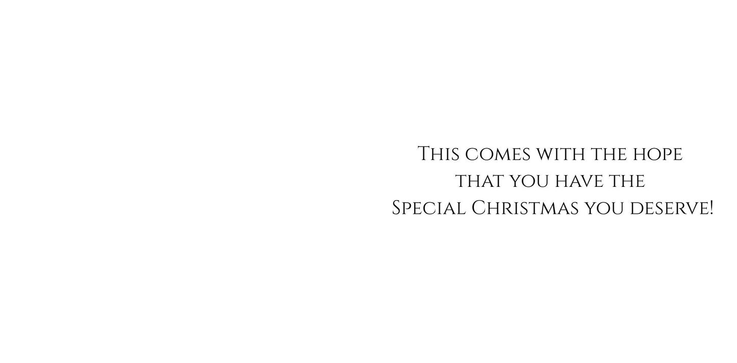 Personalised Grandma and Grandad Christmas Card Mum and Dad Auntie and Uncle Christmas Card With Christmas Tree Design