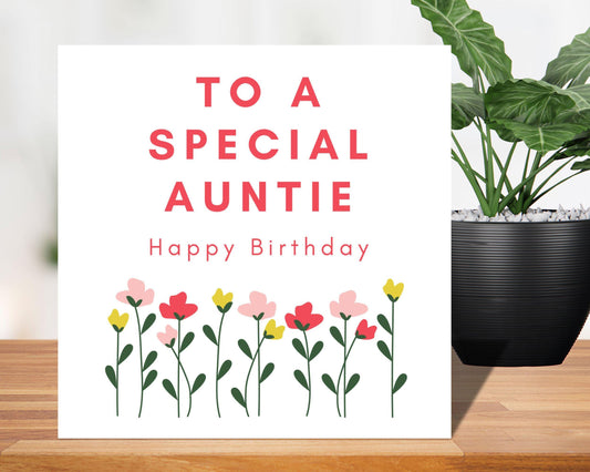 Personalised Mum Birthday Card 'To A Special Mum Happy Birthday   Daughter Birthday    Auntie Birthday   Sister Birthday Card  Wife Birthday