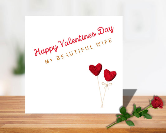 Personalised Valentines Day Card  'Happy Valentines Day My Gorgeous Boyfriend' Girlfriend  Wife  Husband  Partner Card Measures 14  x 14 cm